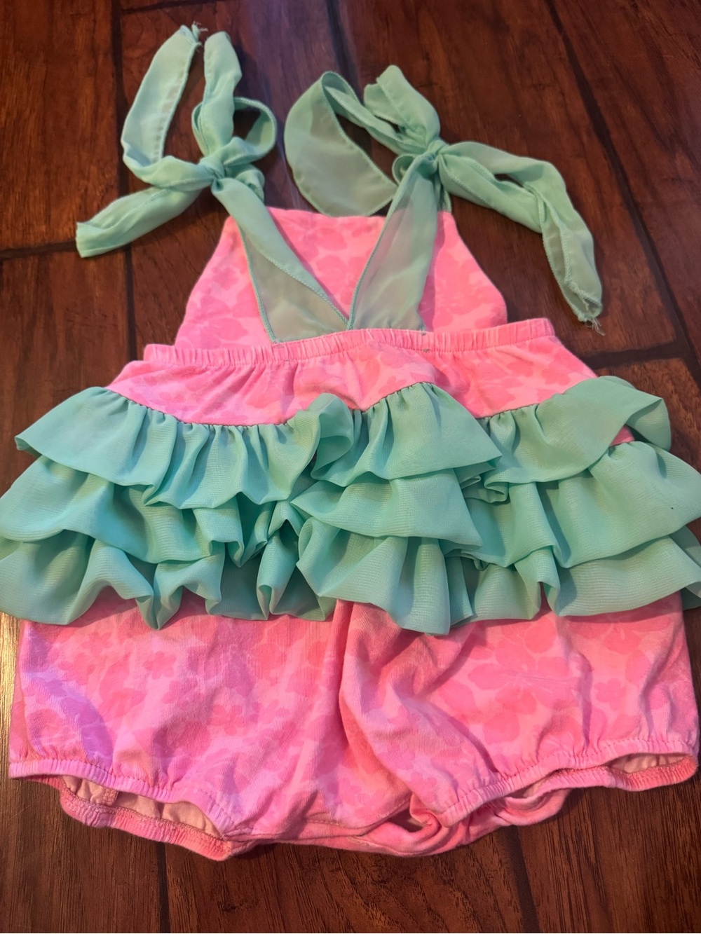 Ricrac & Ruffles Pink Mermaid bubble - Picture 2 of 3